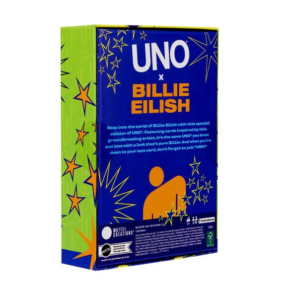 UNO Canvas Billie Eilish Card Game by Mattel Limited Edition New Sealed - Picture 2 of 5